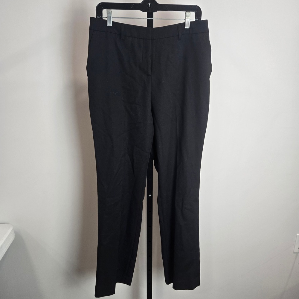 Pendleton Black Virgin Wool Trousers Pants Petite 10 USA Career Essential NWT